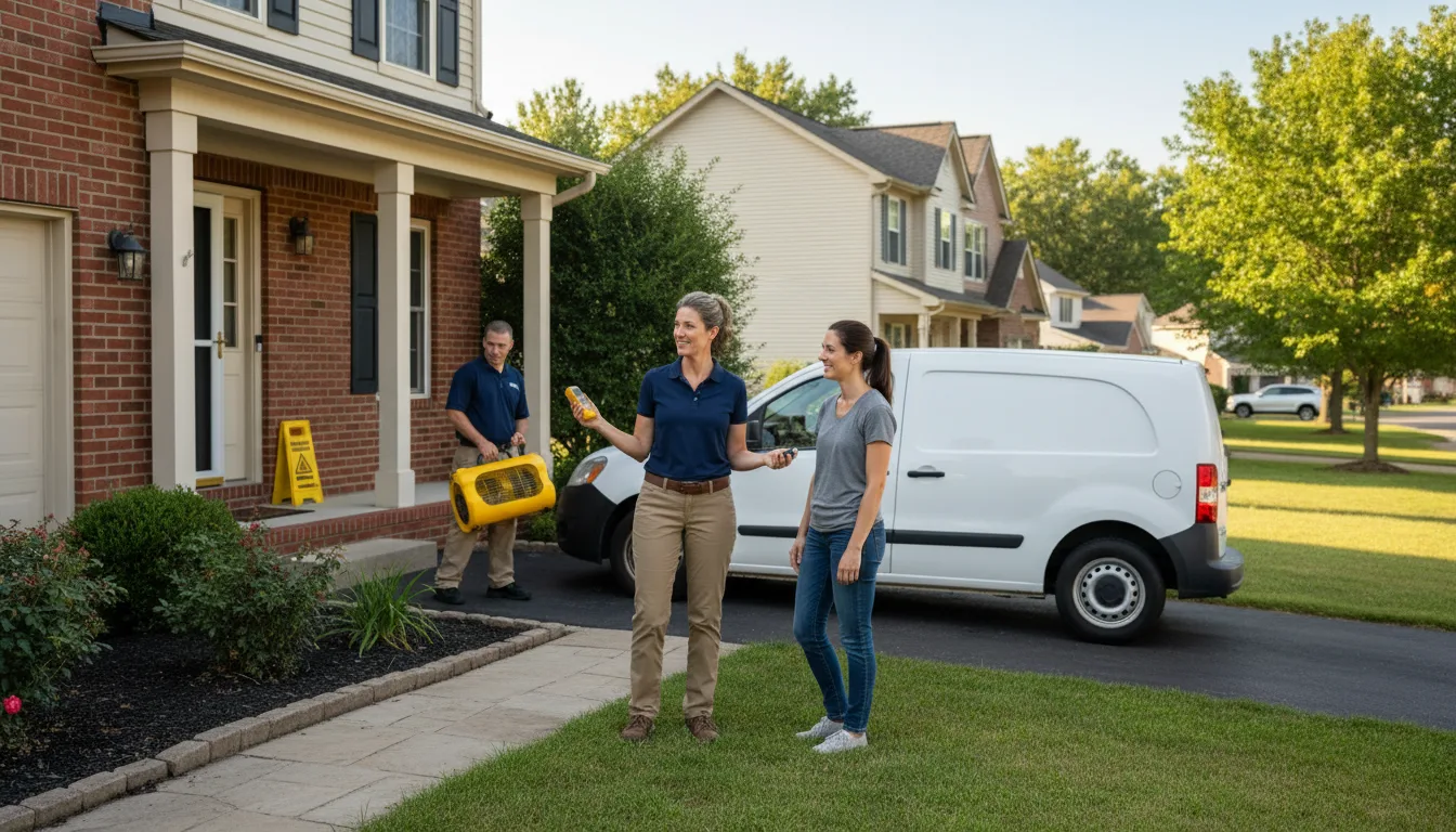 Water restoration image for Dehumidification And Cleanup Services in Lawtey, FL